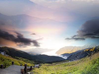 Beautiful mountain view, New Zealand