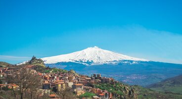 Walking Under Mount Etna