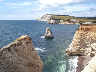 Coastal edge of Isle of Wight, England, UK