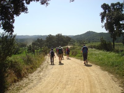 Ramble Worldwide walking group on historic walking path route in Odemira, Portugal