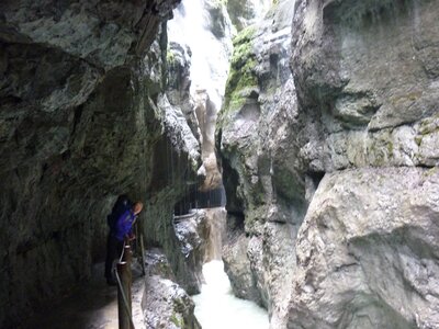Ramble Worldwide walking holiday leader Jane Sargeant at BBG Gorge, Bavaria, Germany