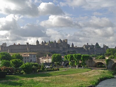 View of ancient town Carcassonne, France