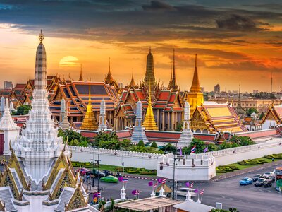 Wat Phra Kaew temple - the temple of the emerald Buddha, Bangkok, Thailand