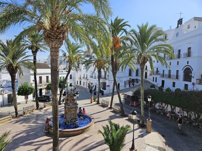 Vejer de la Frontera Main Square Plaza, Jerez, Spain