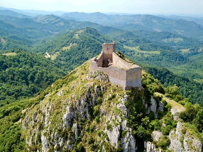 Cathar castle of Montségur, France