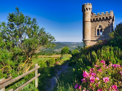Magdalena tower in Rennes le Chateau, south of France