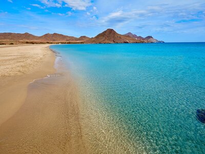 Almeria Playa Los Genoveses Beach Cabo De Gata, Spain