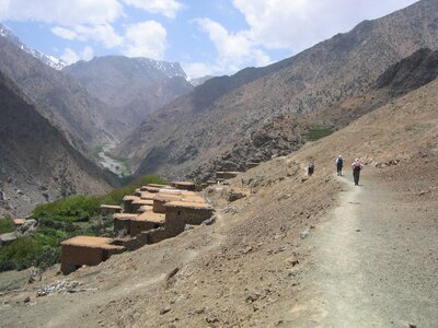 A guided walk in the Atlas Mountains, Morocco
