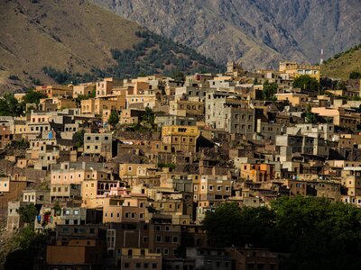 Tiered houses of Aroumd village in the Atlas Mountains, Morocco