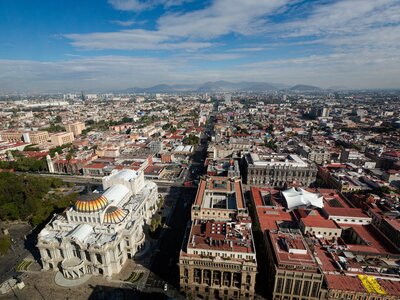 Cityscape from Torre Latinoamericana in Ciudad de Mexico