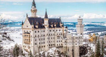 Fairytale Winter Walking in Fussen, Bavaria