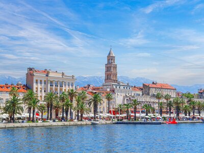 Embankment of the city of Split, Croatia