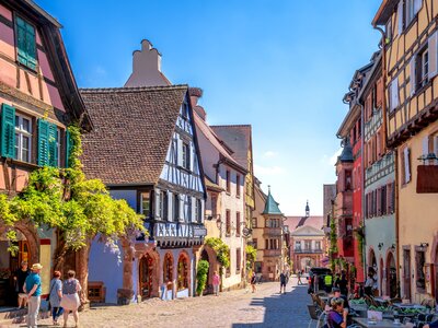 Old city of Riquewihr, France