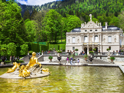 Bavarian castle Linderhof, Bavaria, Germany