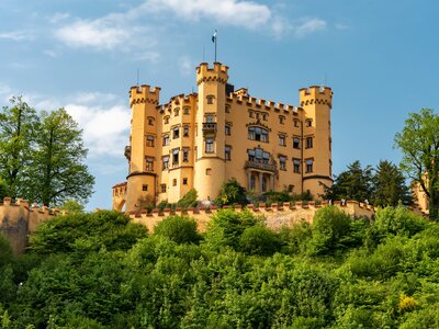 Hohenschwangau castle in Bavaria, Germany