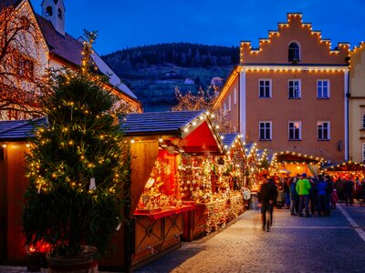 Christmas Market, Vipiteno, Sterzing, Bolzano, Trentino Alto Adige, Italy
