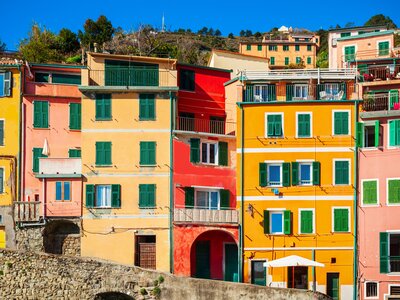 Riomaggiore is a small town in Cinque Terre national park, La Spezia province in Liguria Region, northern Italy