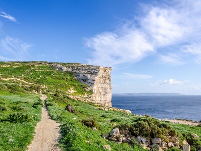 Stunning view over Sanap cliffs on Gozo, Malta