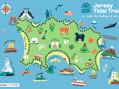 Visit Jersey Tidal Trail Map