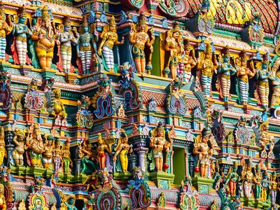 Meenakshi Sundareswarar Temple in Madurai, Tamil Nadu, India