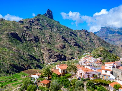 Tejeda - Village in mountain scenery in Gran Canaria, canary island of Spain