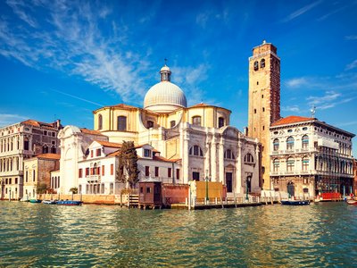 Catholic church Chiesa dei Santi Geremia e Lucia in Venice on sunny day, Italy