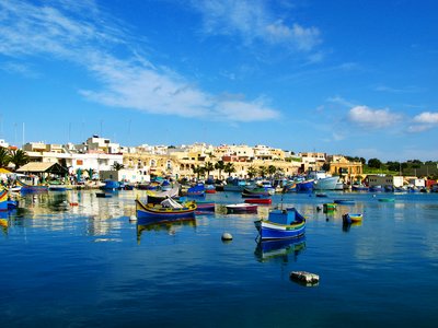 Marsaxlokk Harbour, tourist attraction in Malta