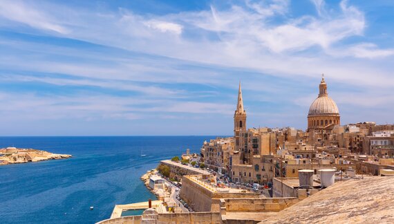 View of Valletta, capital city of Malta